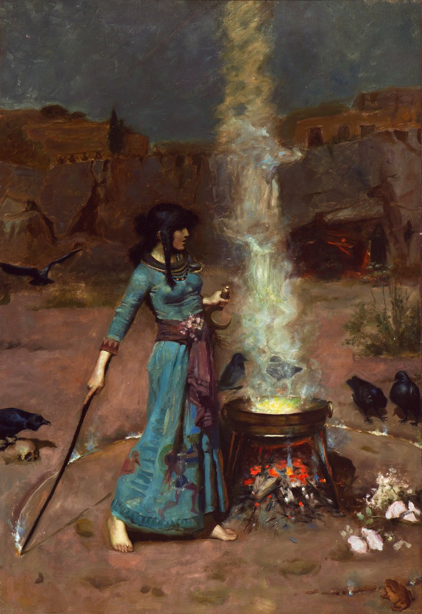 The Magic Circle by John William Waterhouse: Fine art print